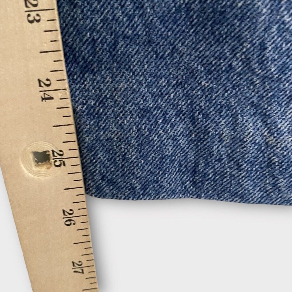 Vintage Wrangler Jeans Womens 26 x 25.5 Mom Blue Denim Tapered Leg High Waist - Picture 8 of 13